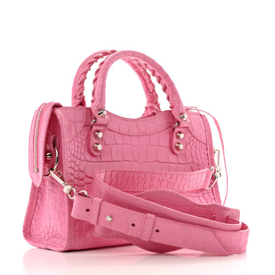 Balenciaga Borsa in Vernice Rosa