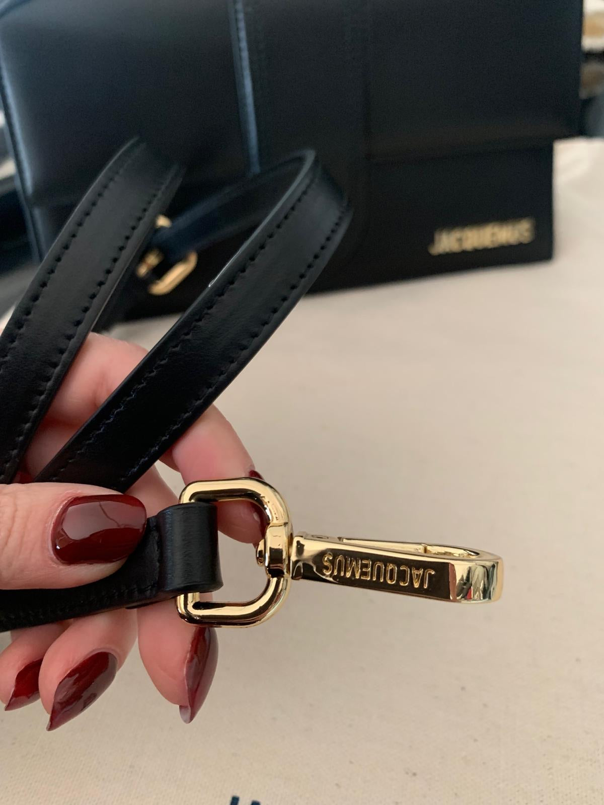 Jacquemus Le Grand Bambino - Black with Gold Logo