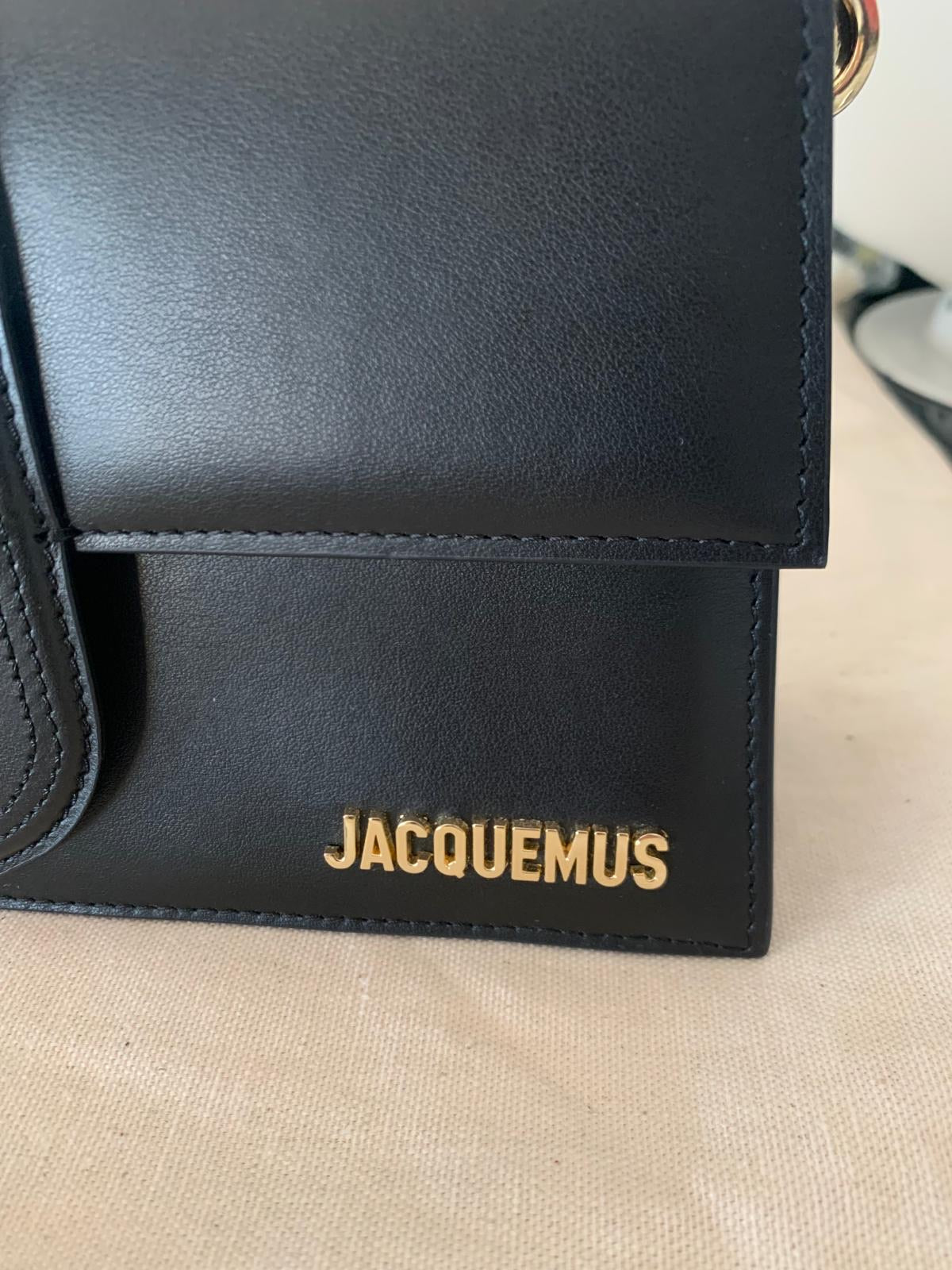 Jacquemus Le Grand Bambino - Black with Gold Logo