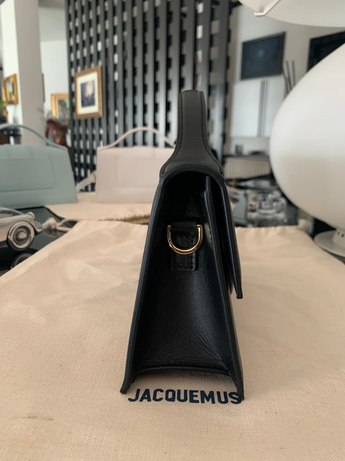 Jacquemus Le Grand Bambino - Black with Gold Logo