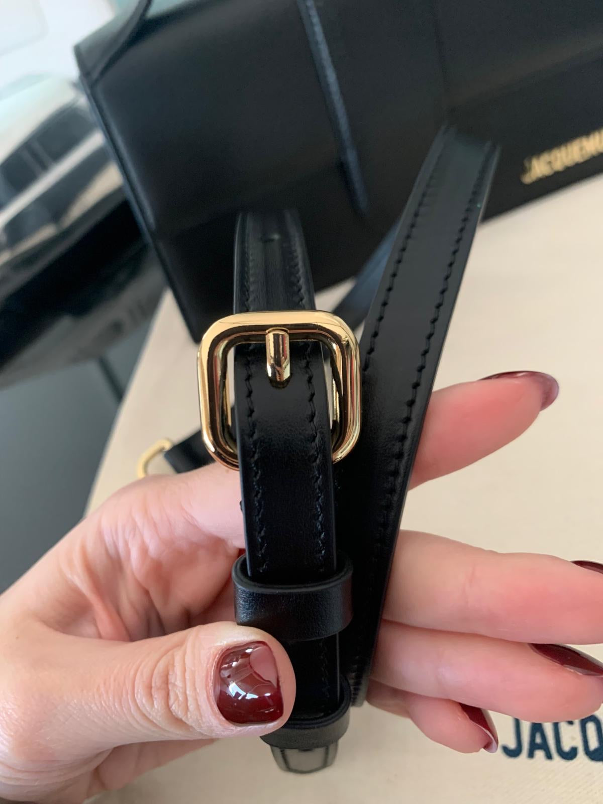 Jacquemus Le Grand Bambino - Black with Gold Logo