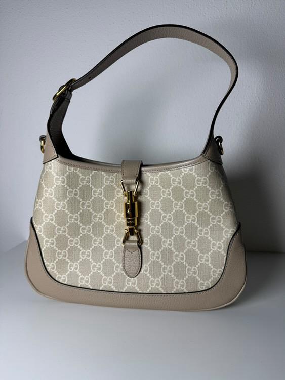 Gucci Jackie 1961 Borsa in Pelle Beige