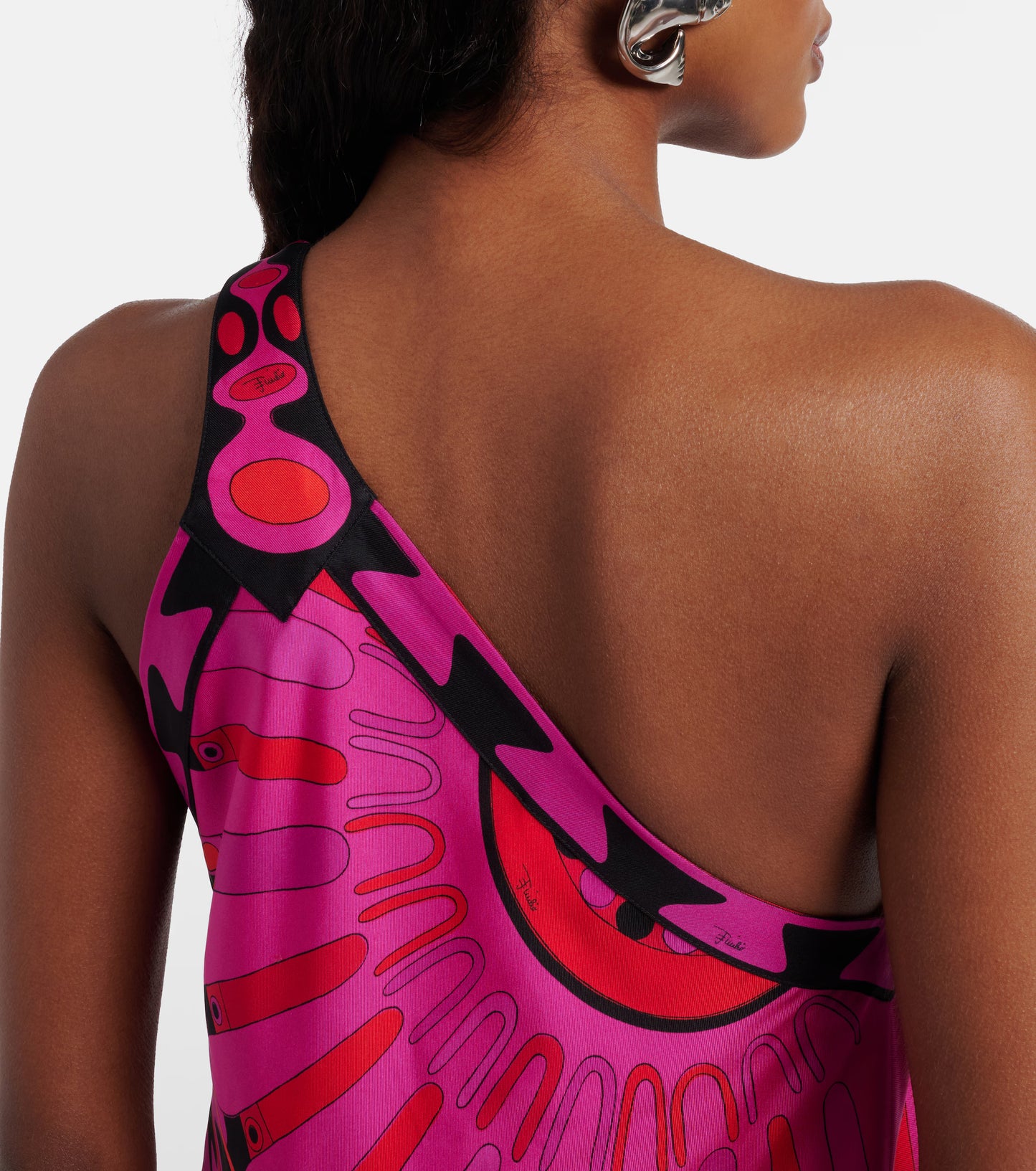 Pucci abito monospalla rosa