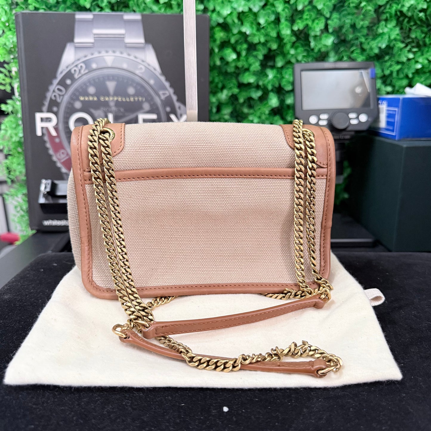 Saint Laurent Niki beige e cuoio