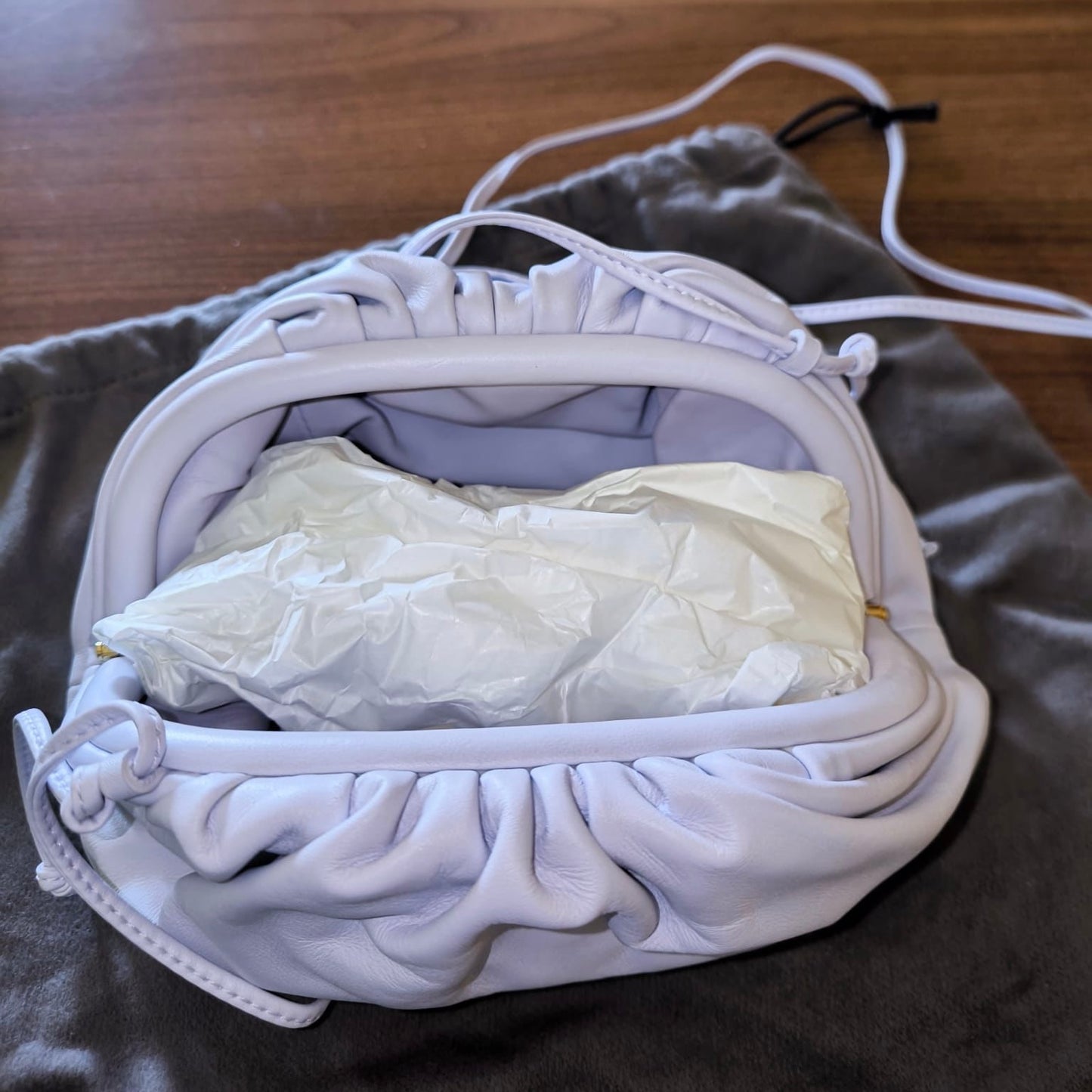 Bottega Veneta Mini Pouch Smooth Lilac