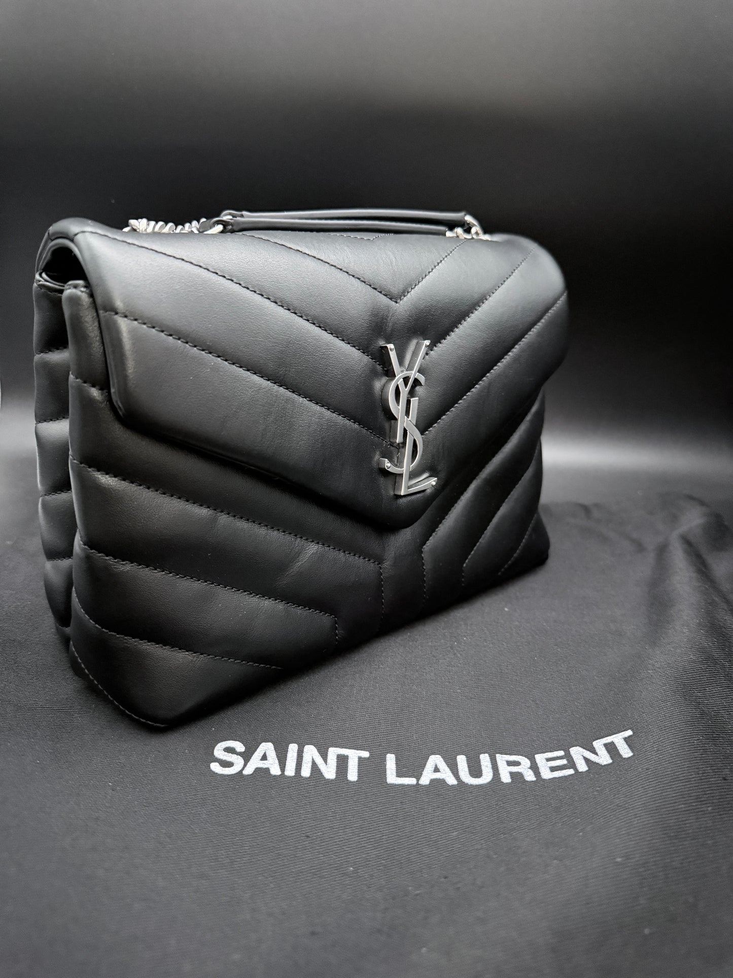 Saint Laurent Toy Small con Hardware Argento