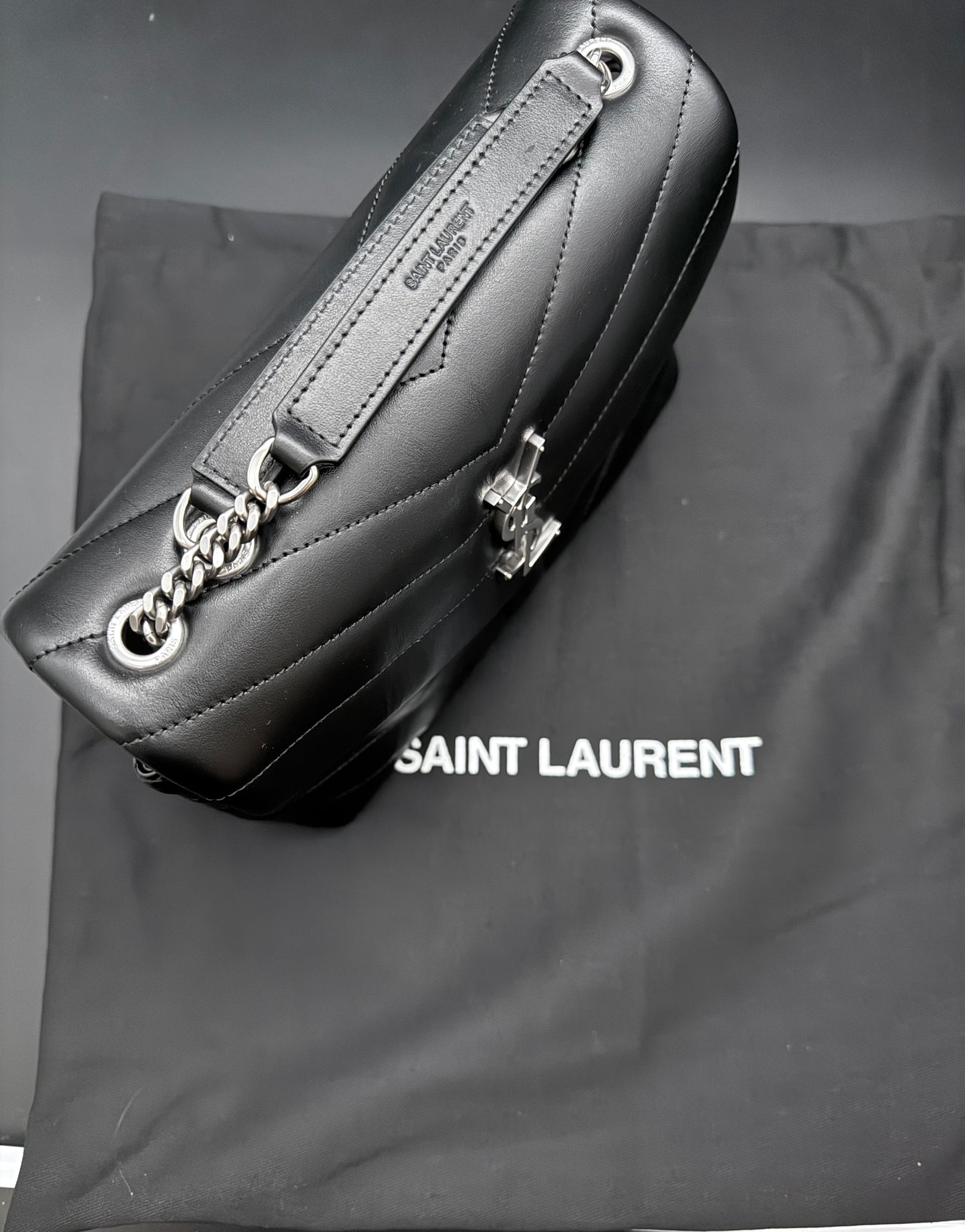 Saint Laurent Toy Small con Hardware Argento