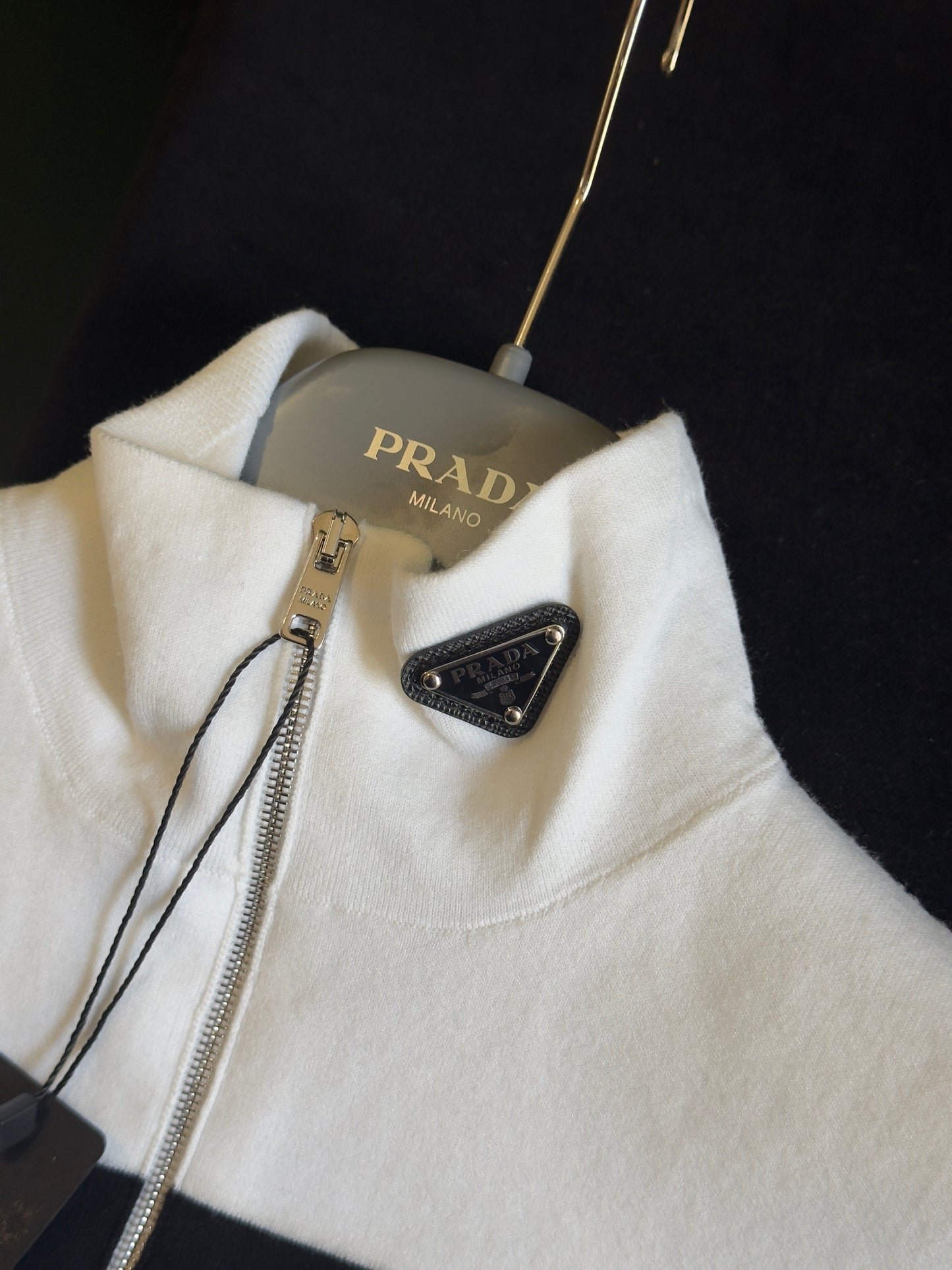 Prada Jersey Crop Top – White&Black