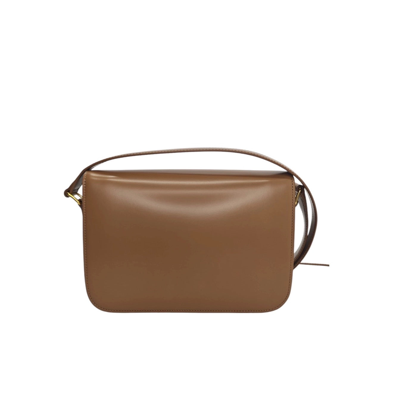 Celine Triomphe Classique Bronzo in pelle di vitello lucida