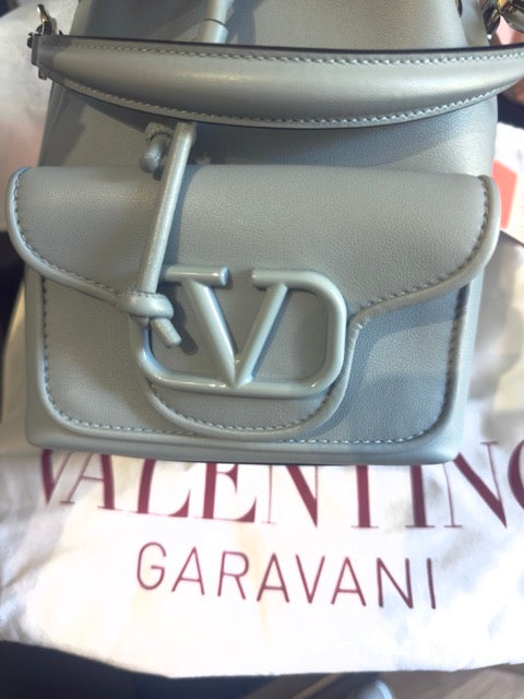 Valentino Light Blue Bucket Bag