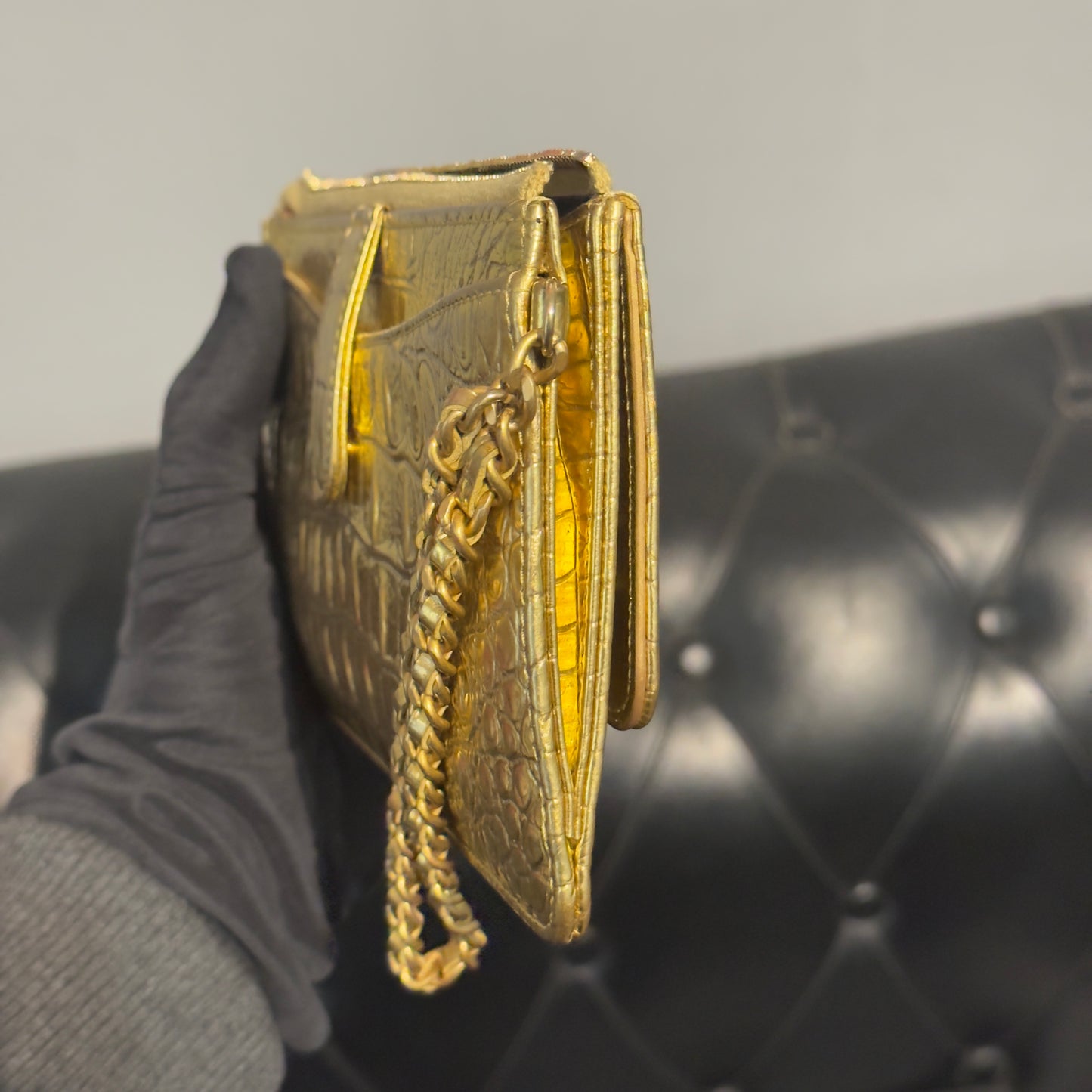 Chanel Borsa 19A Egyptian Gold Croc