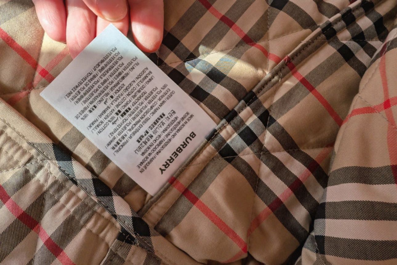 Burberry Beige Quilted Trench Coat