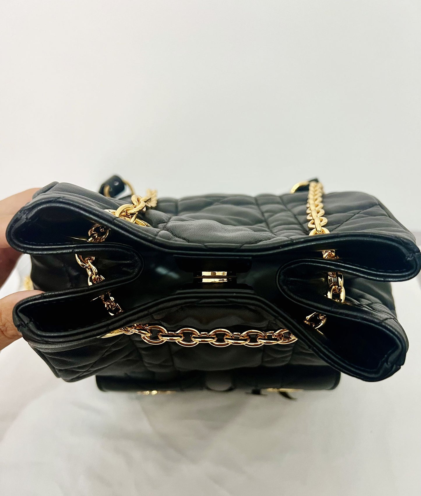 Dior Medium Caro Multicarry Backpack with Chain