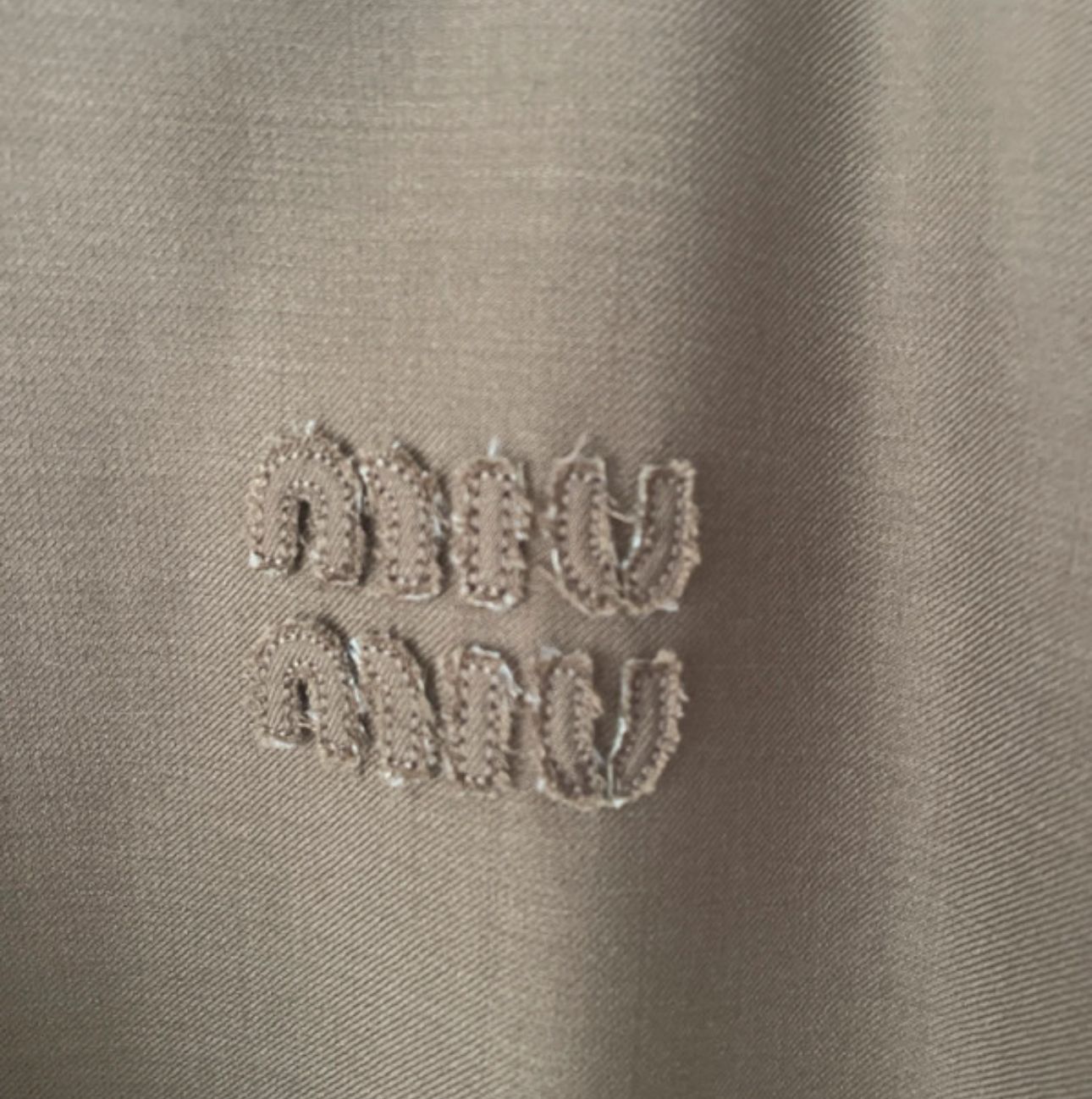 Miu Miu - Gabardine Blouson with Poplin Collar