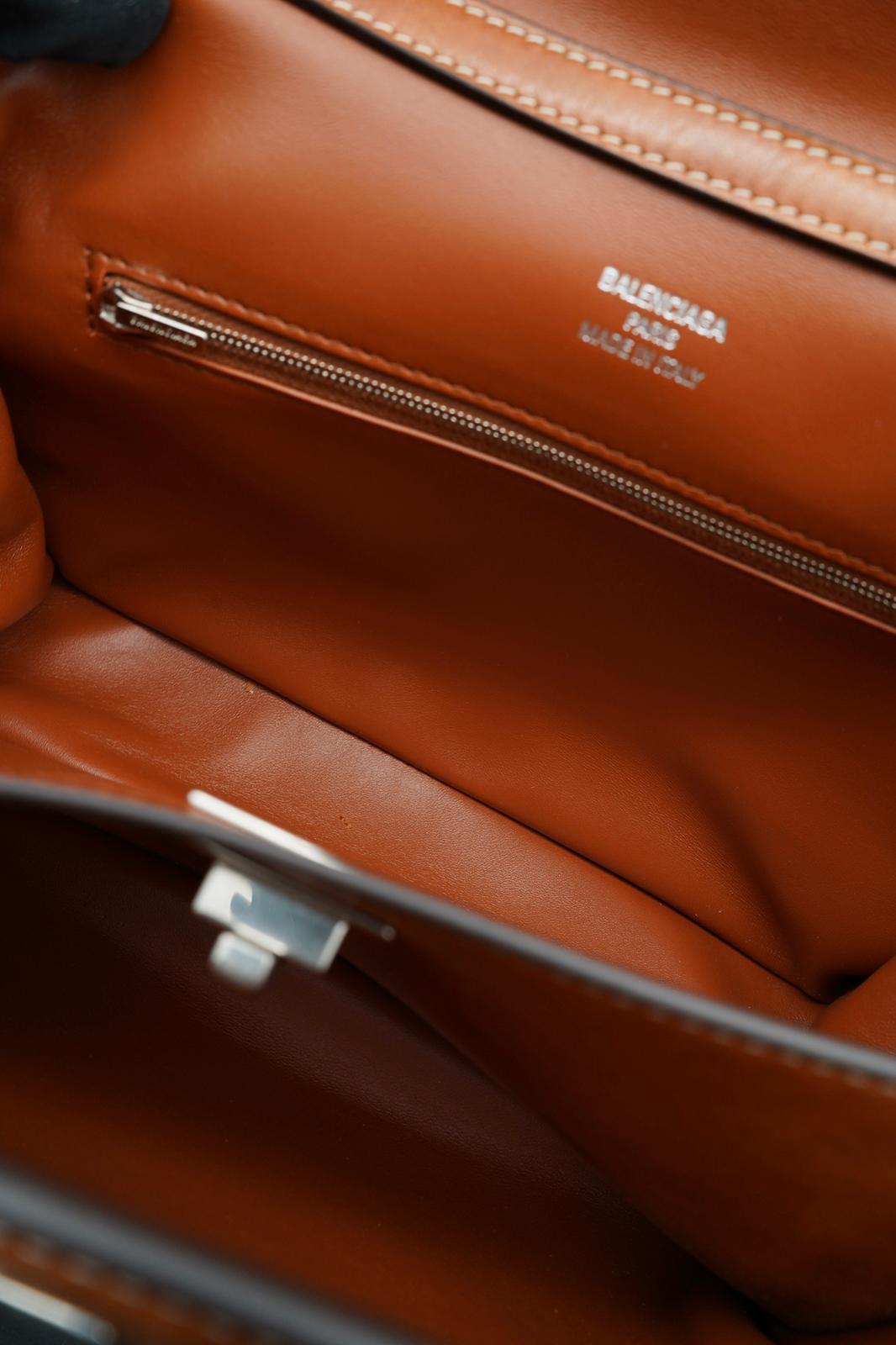 Balenciaga Rodeo Small - Borsa in Pelle Marrone Chiaro