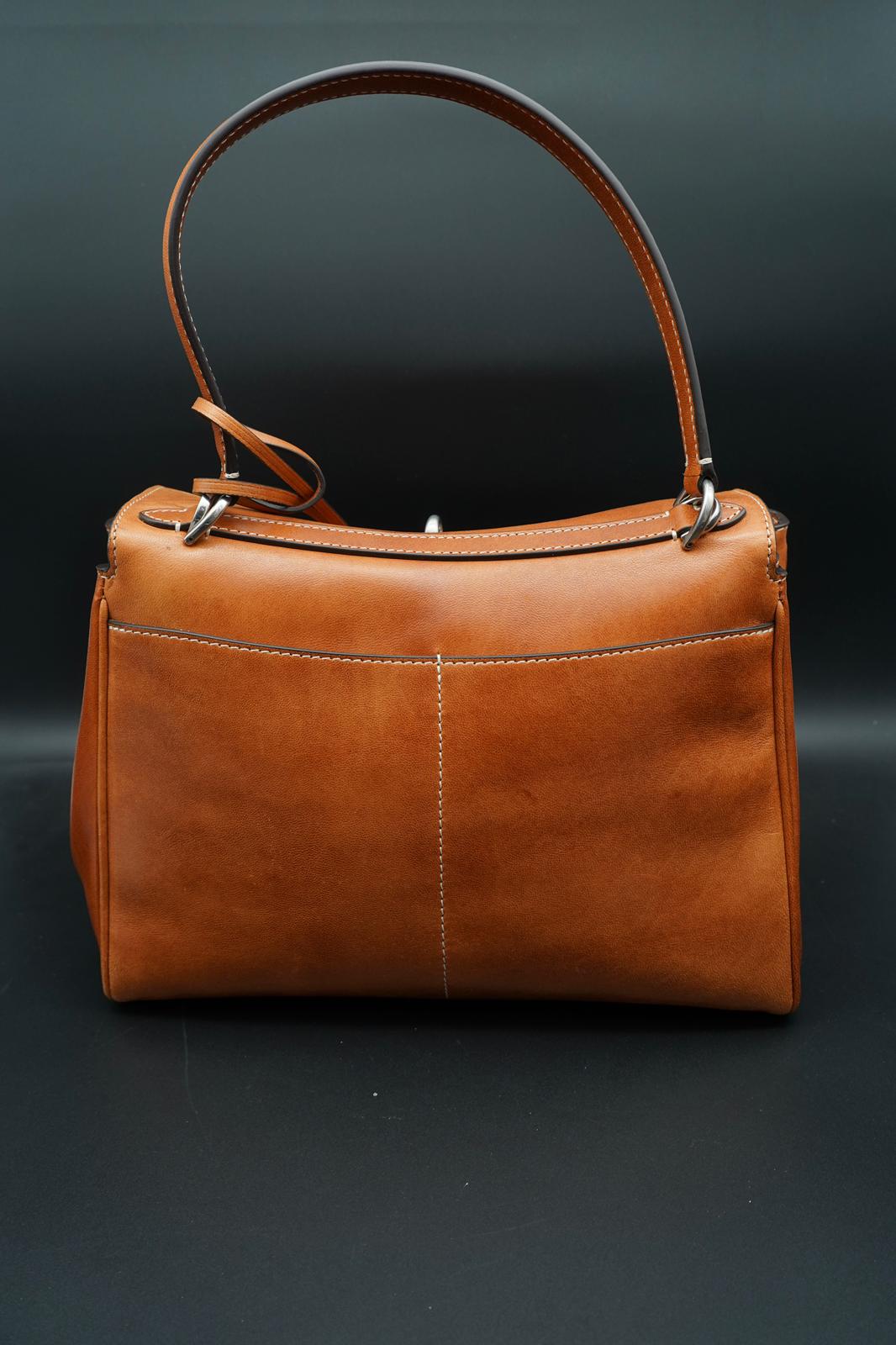 Balenciaga Rodeo Small - Borsa in Pelle Marrone Chiaro