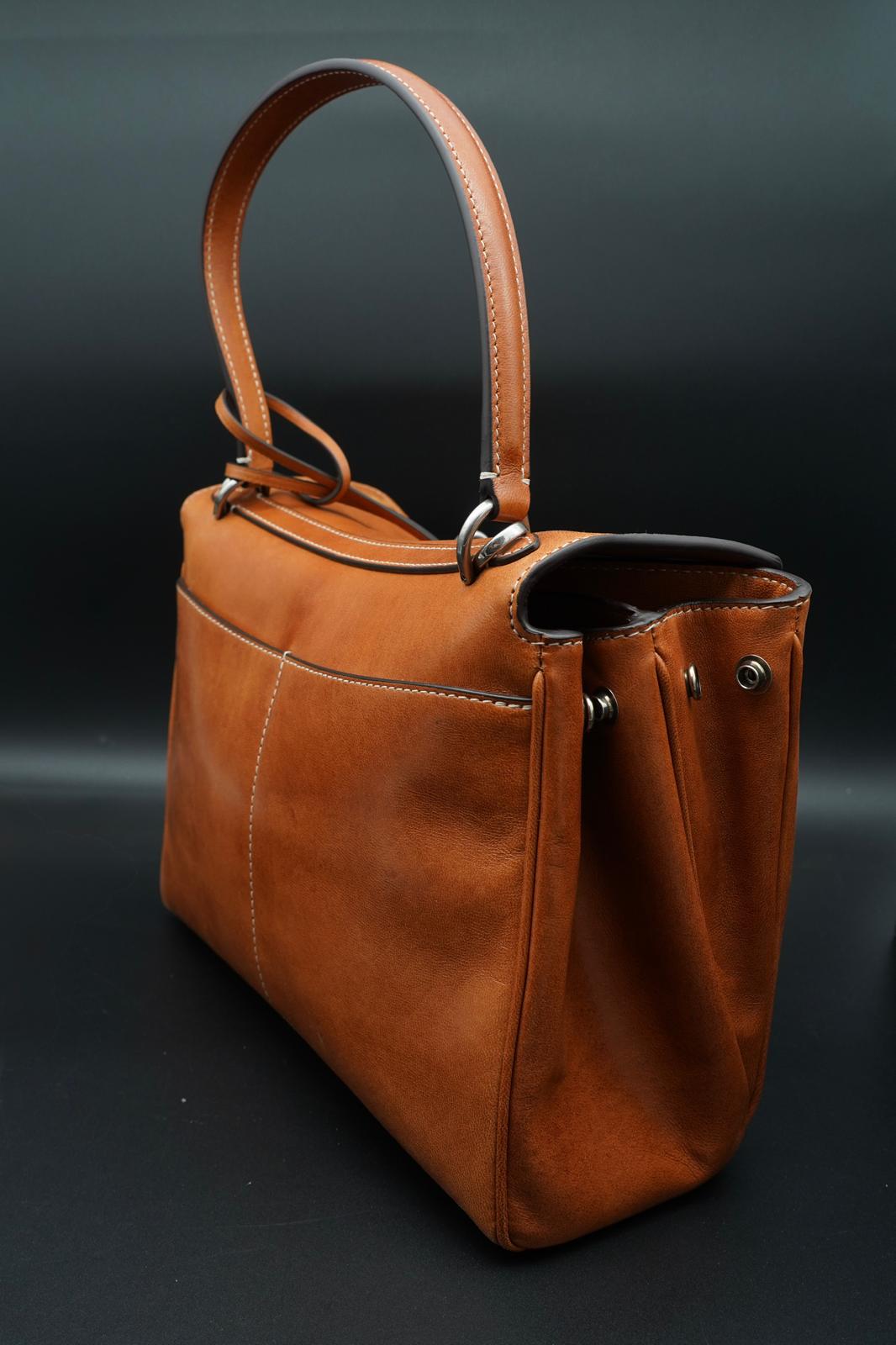 Balenciaga Rodeo Small - Borsa in Pelle Marrone Chiaro