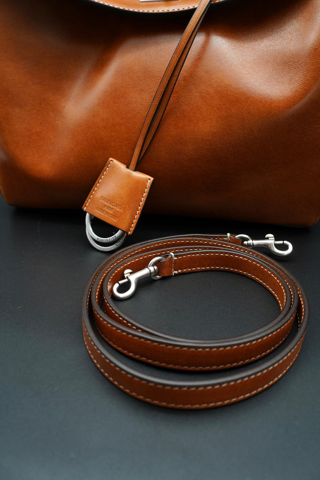Balenciaga Rodeo Small - Borsa in Pelle Marrone Chiaro