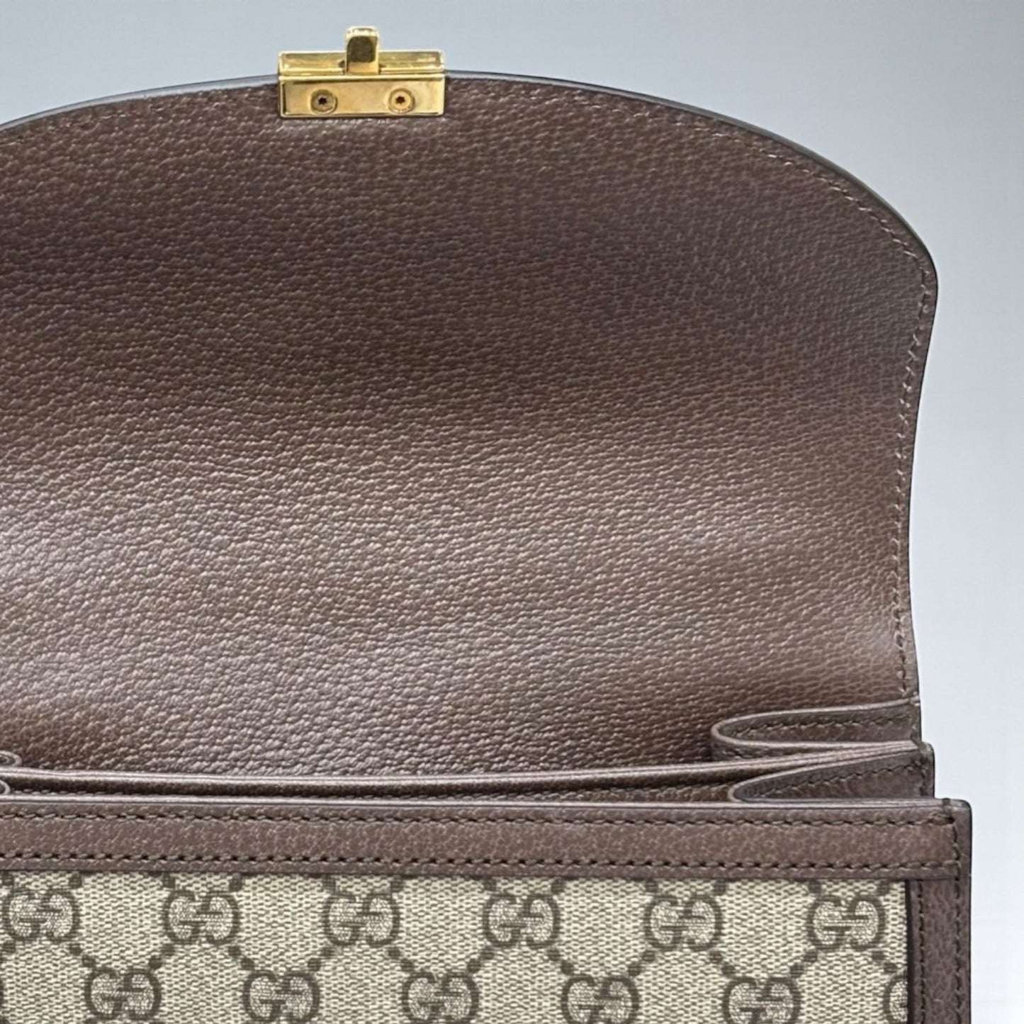 Gucci Ophidia Top Handle in GG Supreme Beige ed Ebano