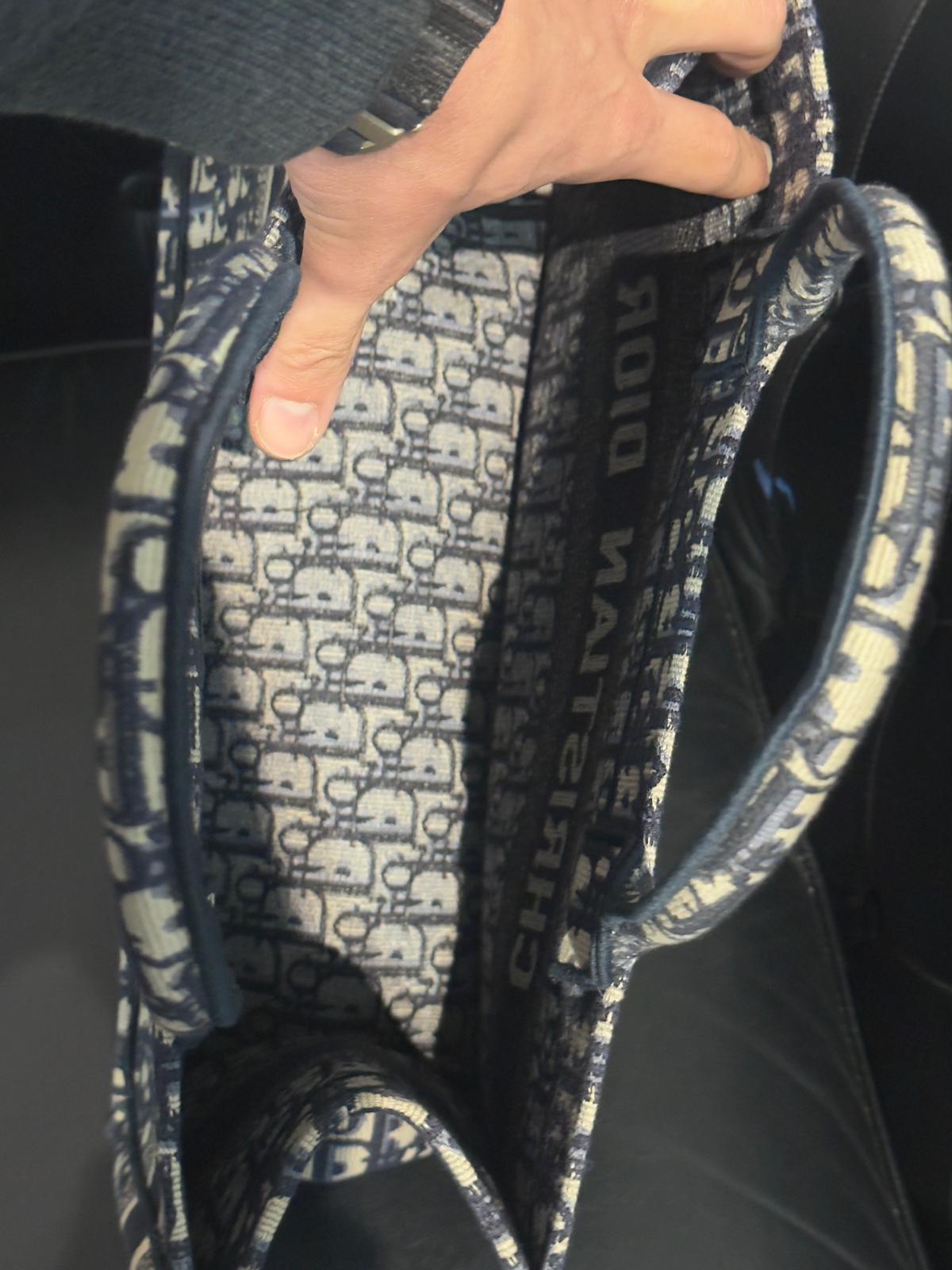 Dior Book Tote Blue Medium