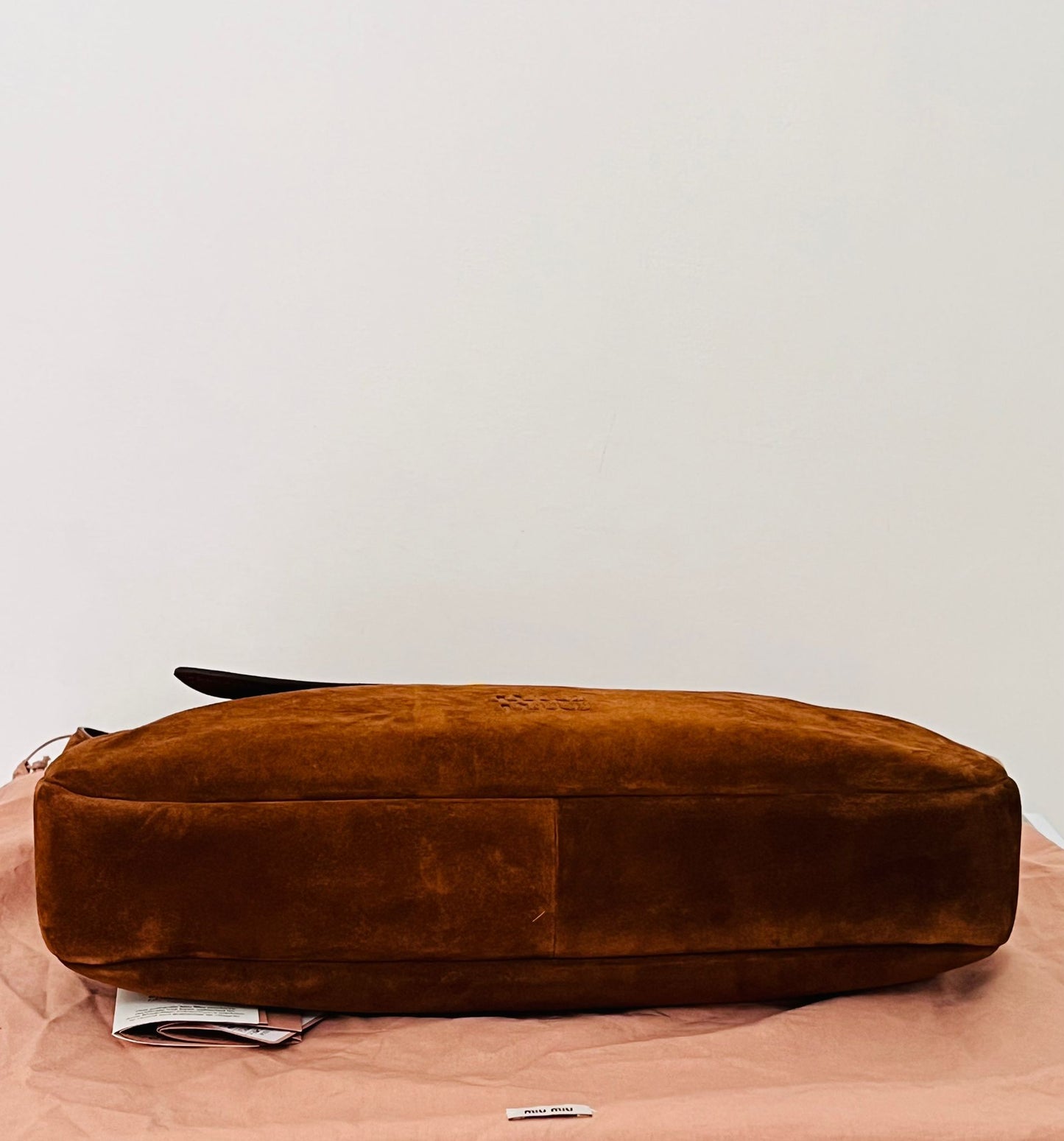 Miu Miu Borsa Aventure in Pelle Scamosciata