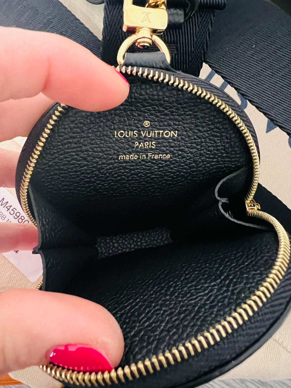 Louis Vuitton Papillon BB Monogram Empreinte nero / beige