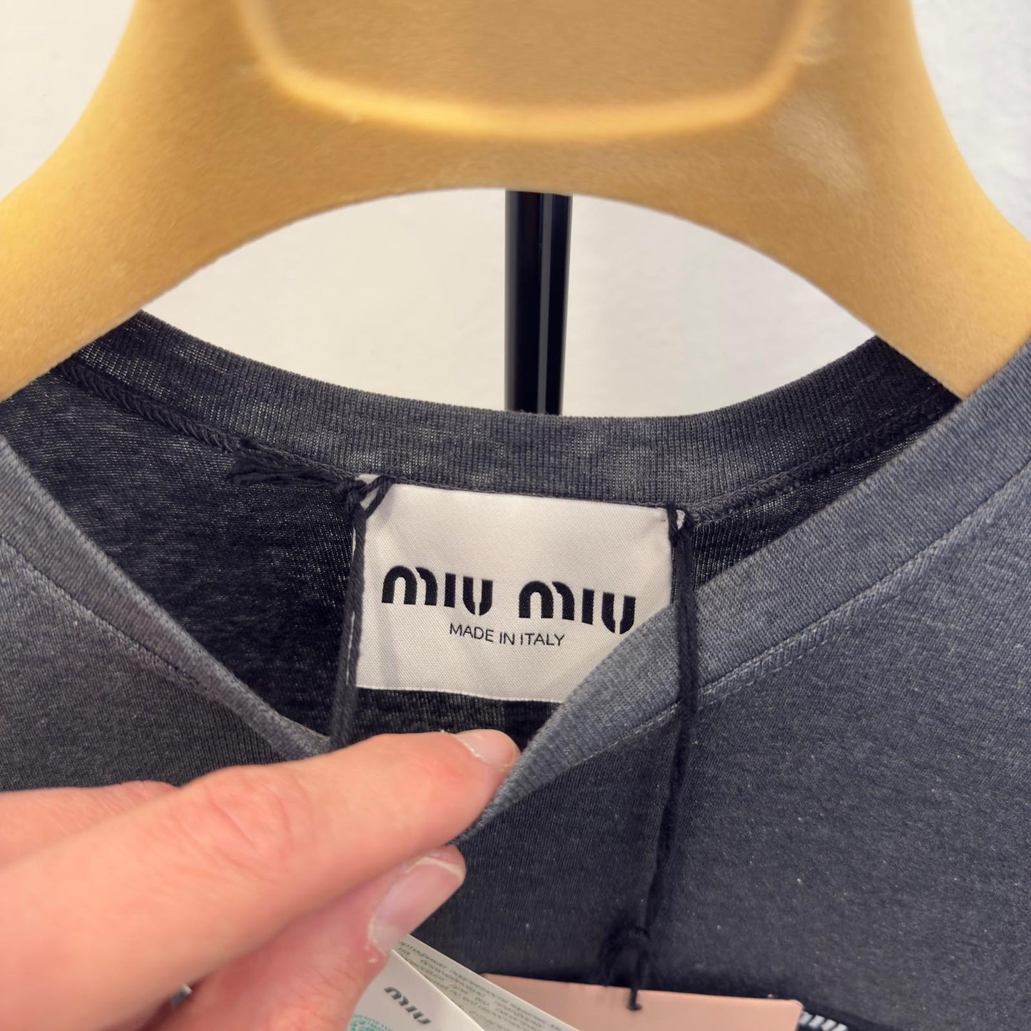 Miu Miu Abito in Cotone Grigio