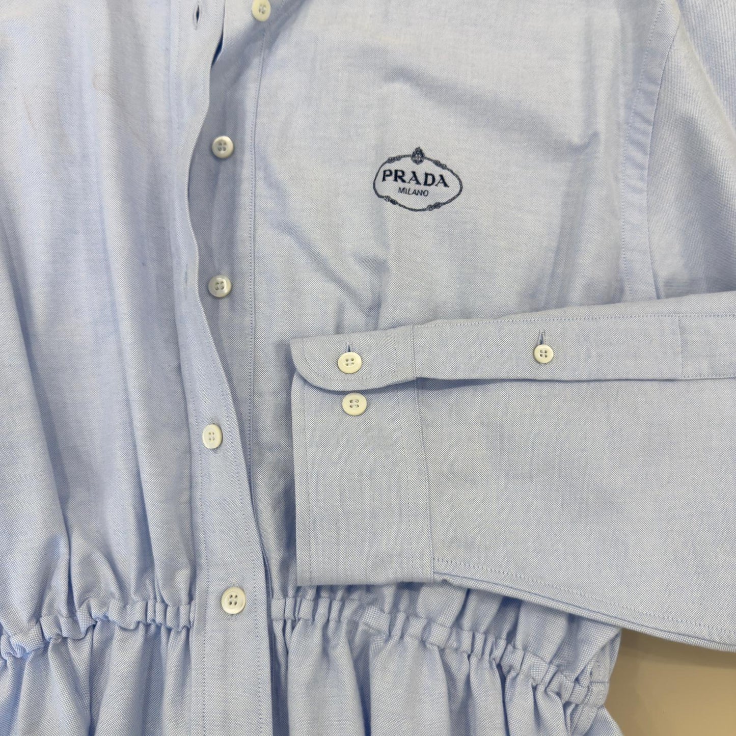 Prada Tuta in Cotone Oxford Ricamato
