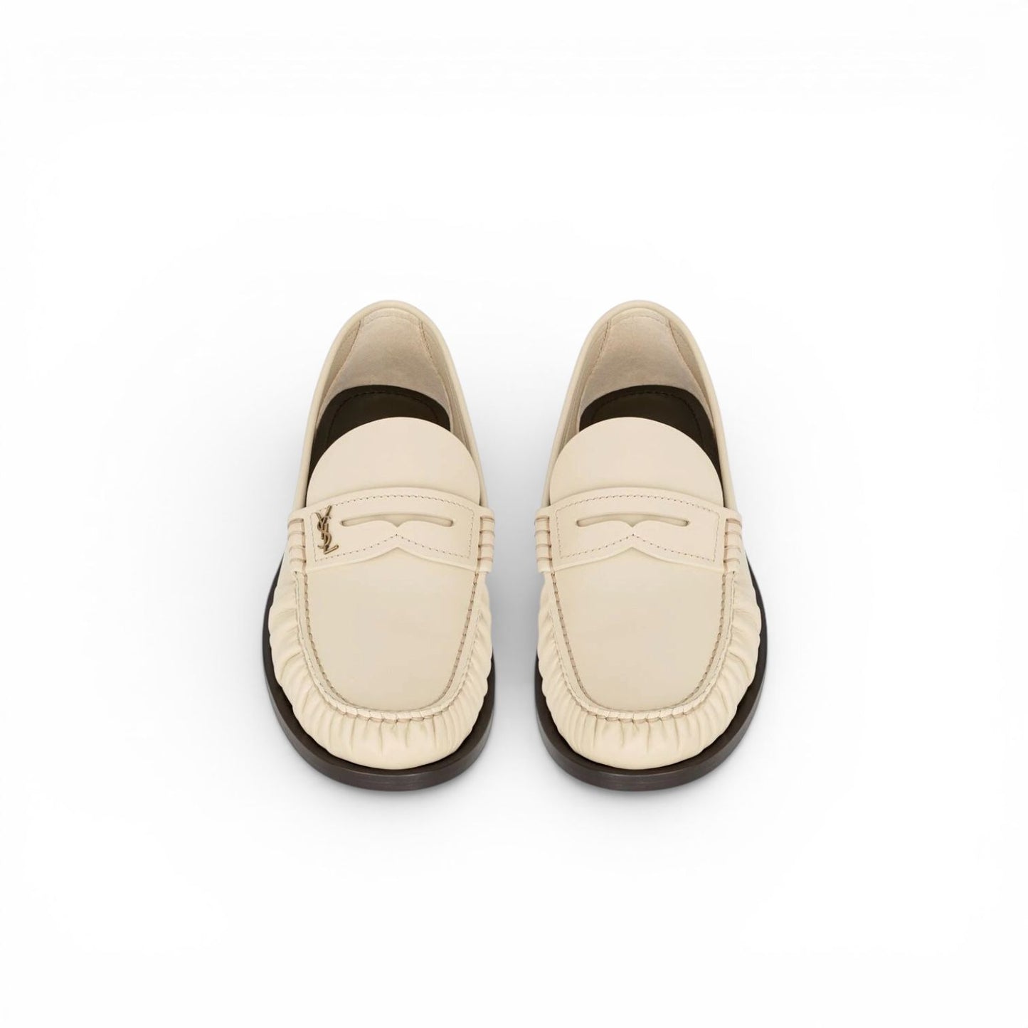 Saint Laurent Mocassini in pelle beige