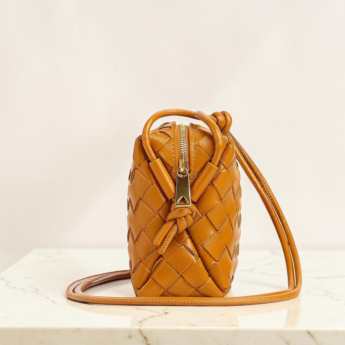 Bottega Veneta Mini Loop Cuoio