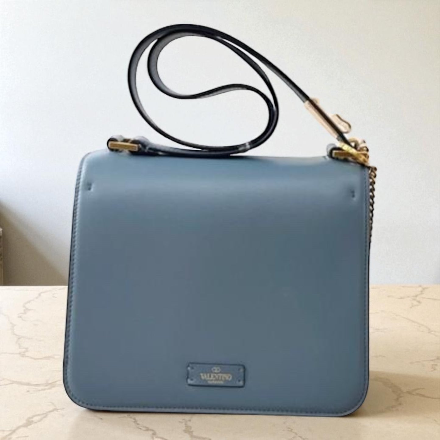Valentino Garavani Borsa in pelle blu