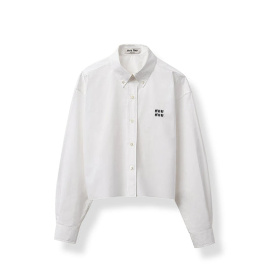 Miu Miu Camicia Maniche lunghe bianca