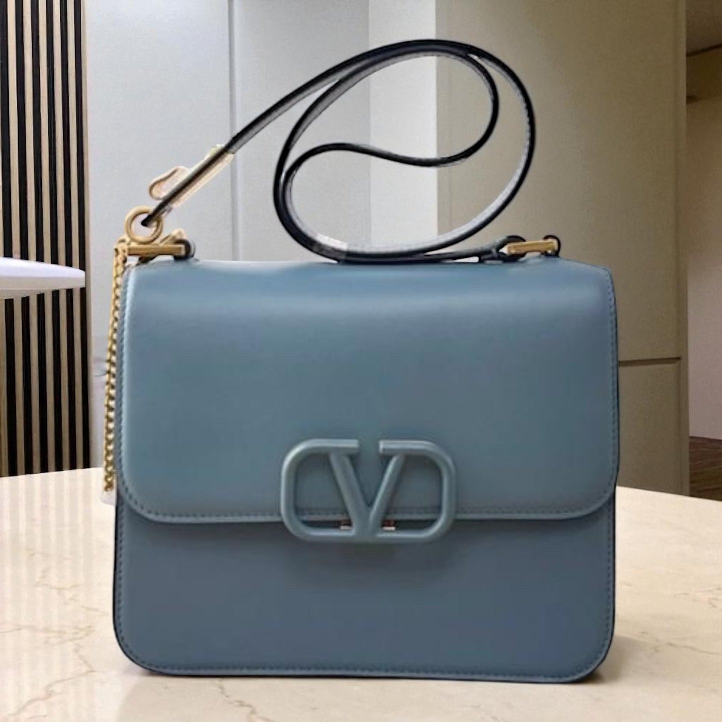 Valentino Garavani Borsa in pelle blu
