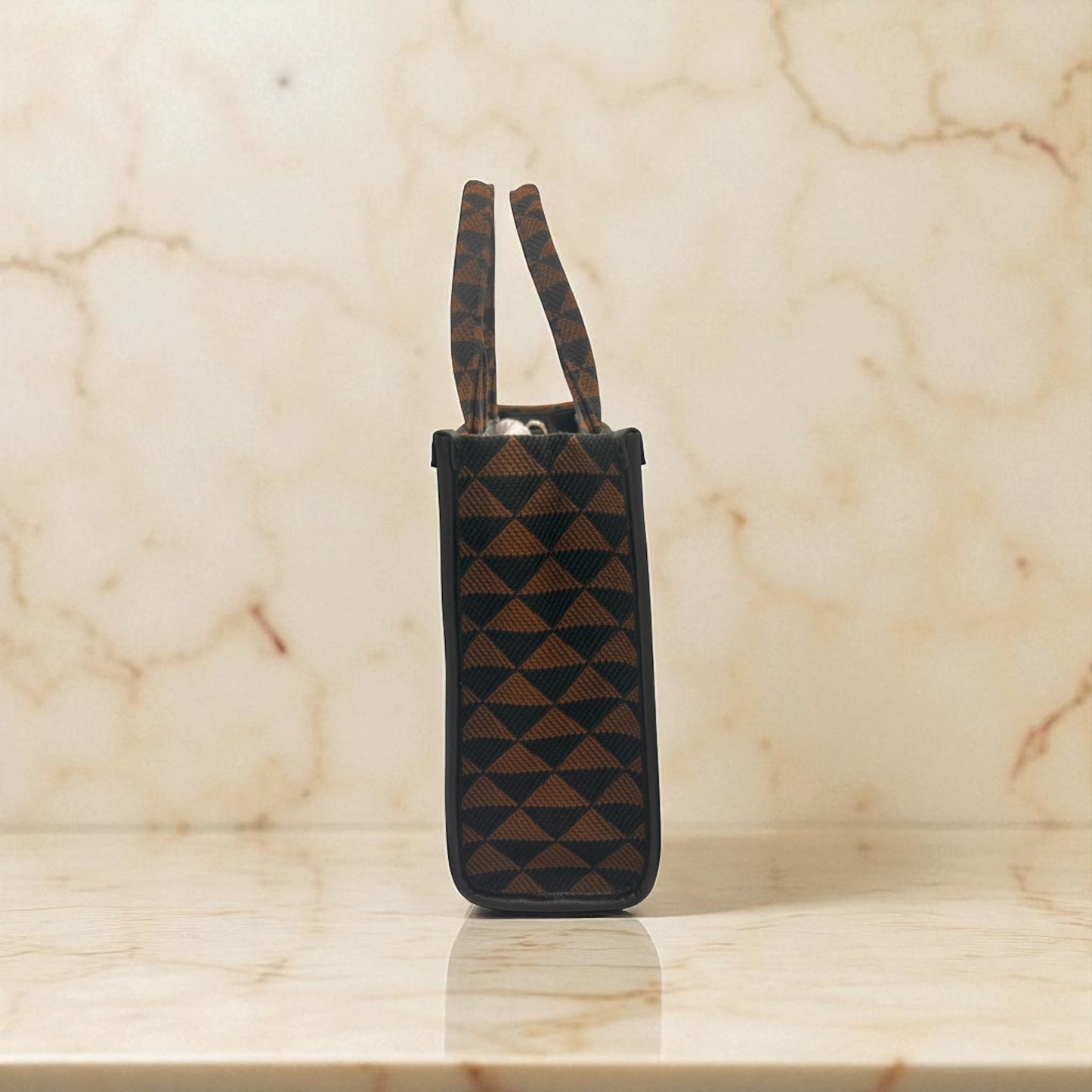 Prada Borsa Tote Symbole Marrone Tobacco e Nero