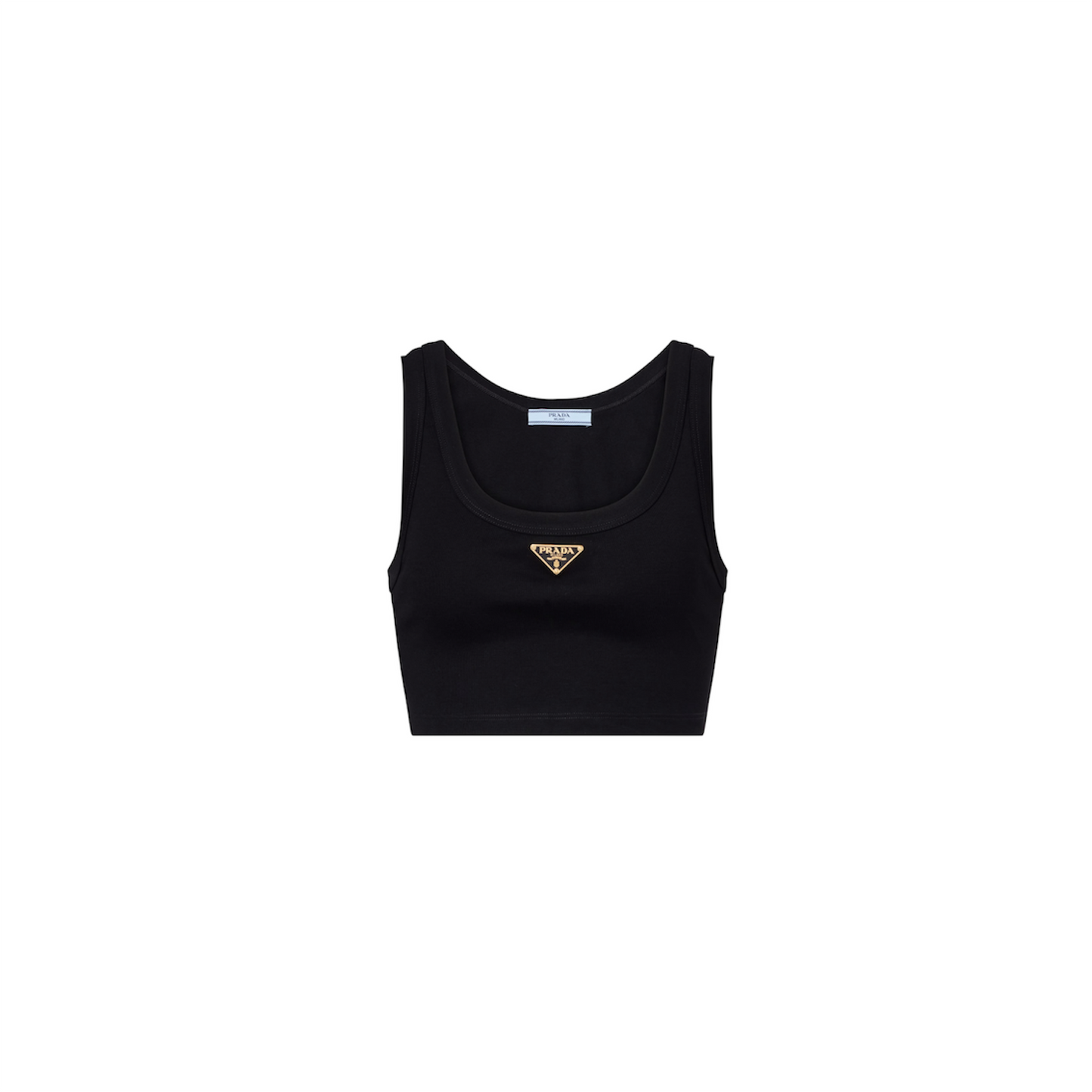 Prada Black Crop Tank Top