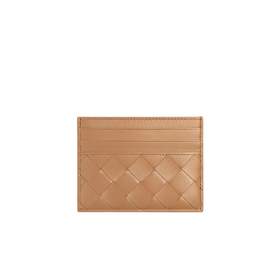 Bottega Veneta Portacarte in Pelle Beige