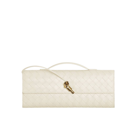 Bottega Veneta Clutch Andiamo White