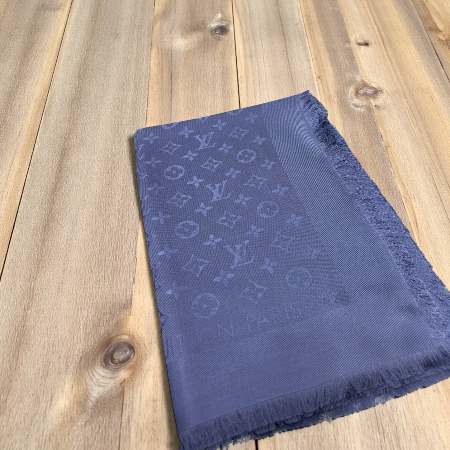 Louis Vuitton Scialle Monogram Classic Blu