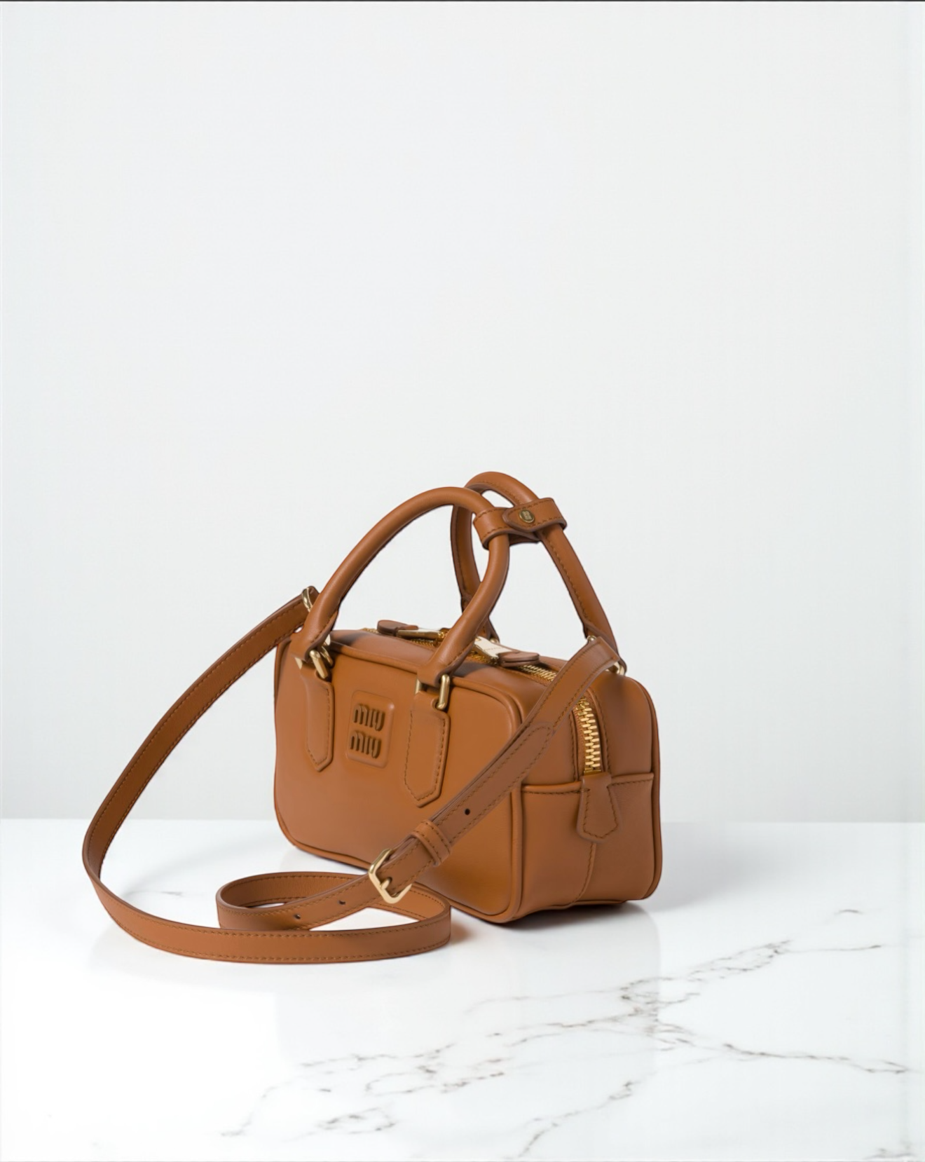 Miu Miu Borsa Arcadie Regular Cognac