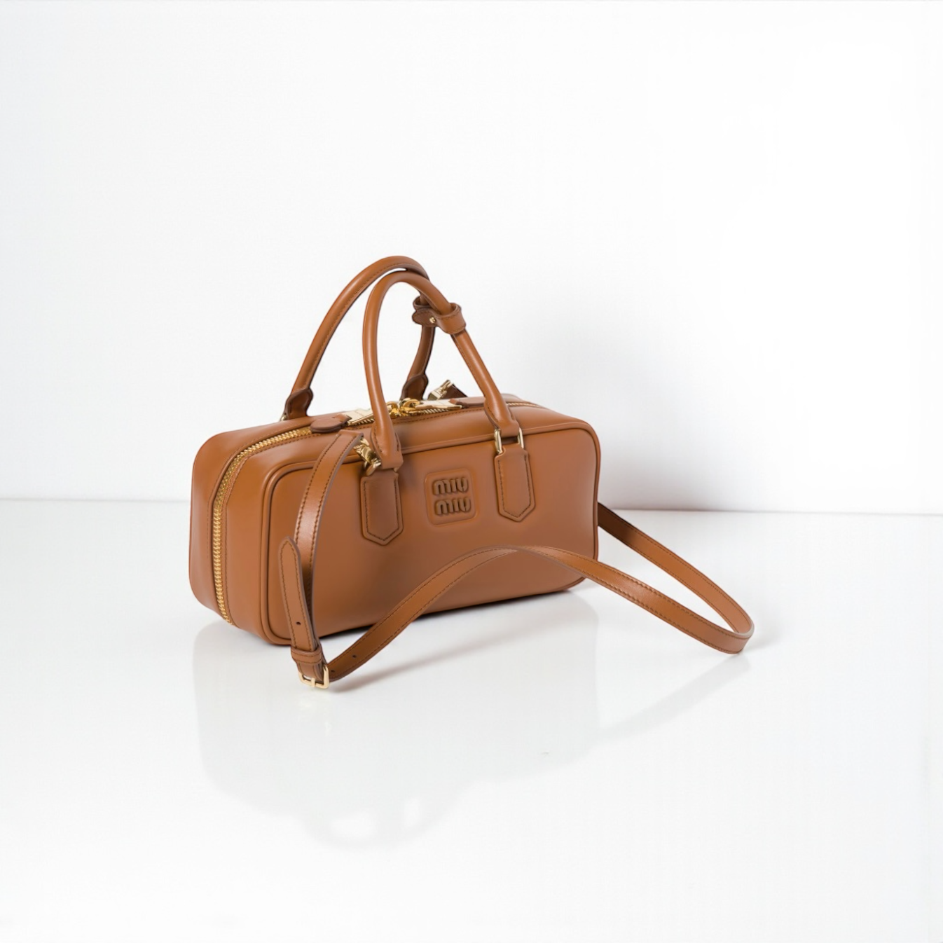 Miu Miu Borsa Arcadie Large Cognac