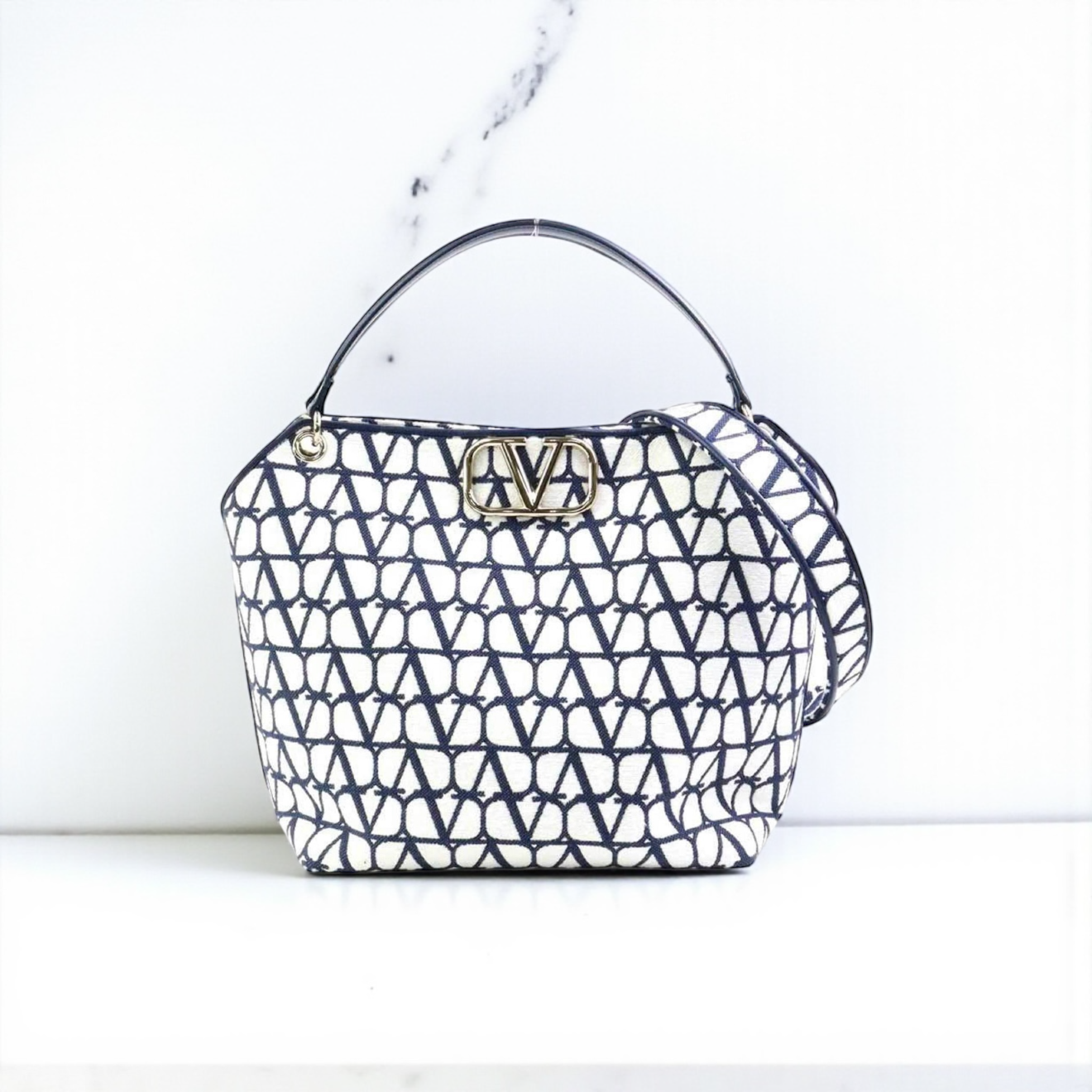 Borsa Valentino Toile Iconographe Jacquard Shoulder Bag