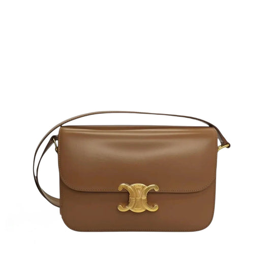 Celine Triomphe Classique Black in shiny calfskin