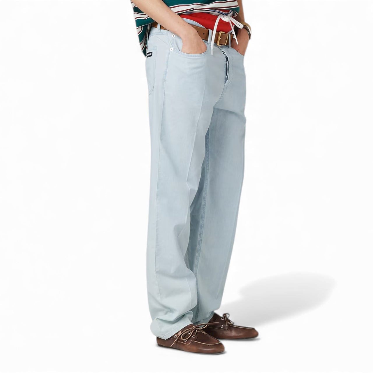 Miu Miu Pantaloni Cinque Tasche in Denim Chambray