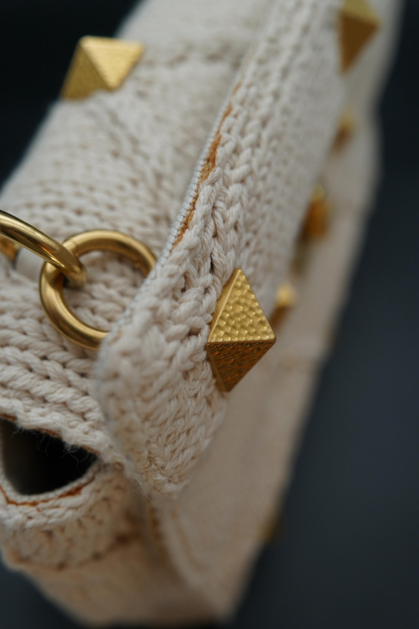 Valentino Roman Stud Crochet Bag