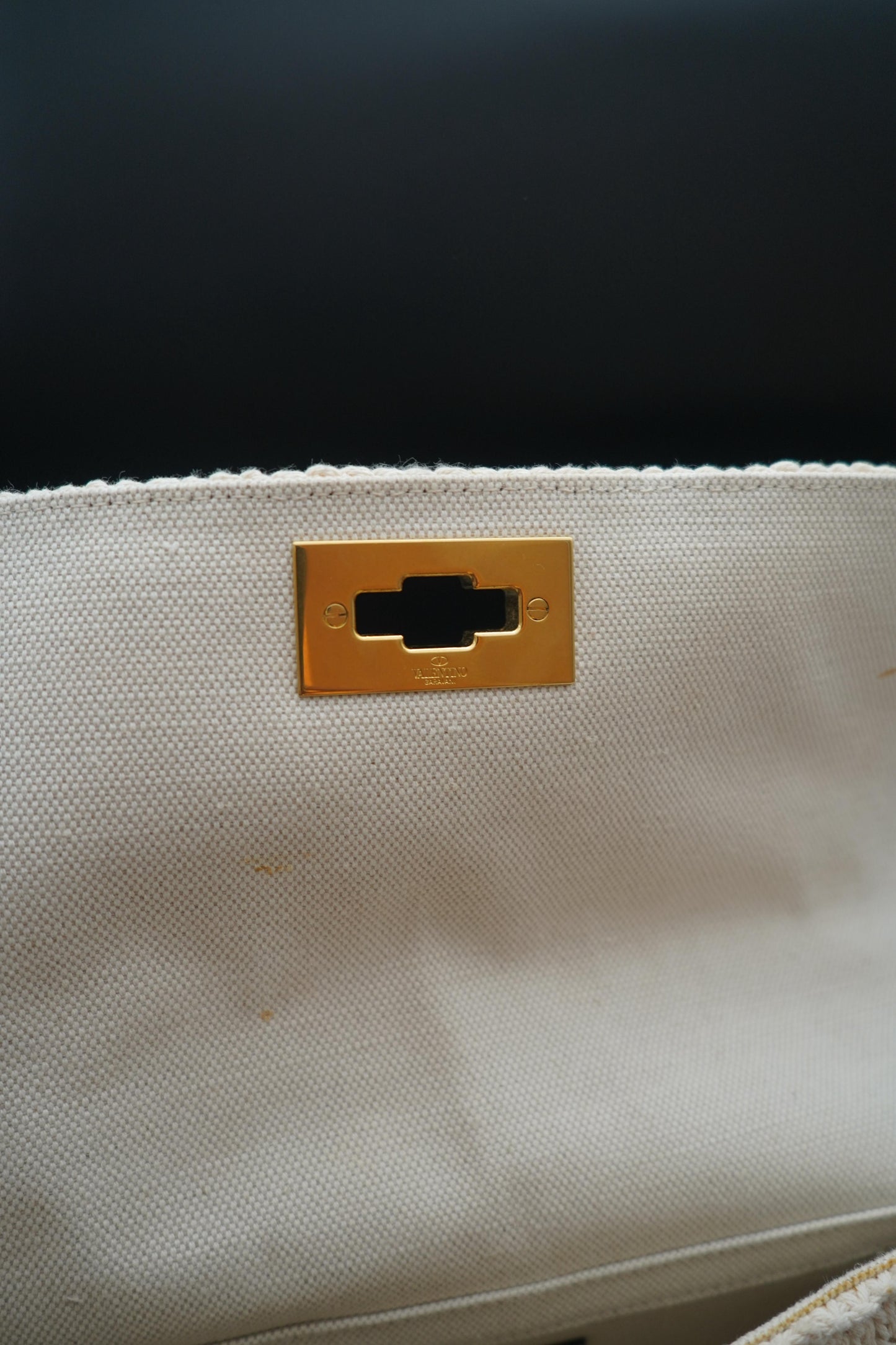 Valentino Roman Stud Crochet Bag