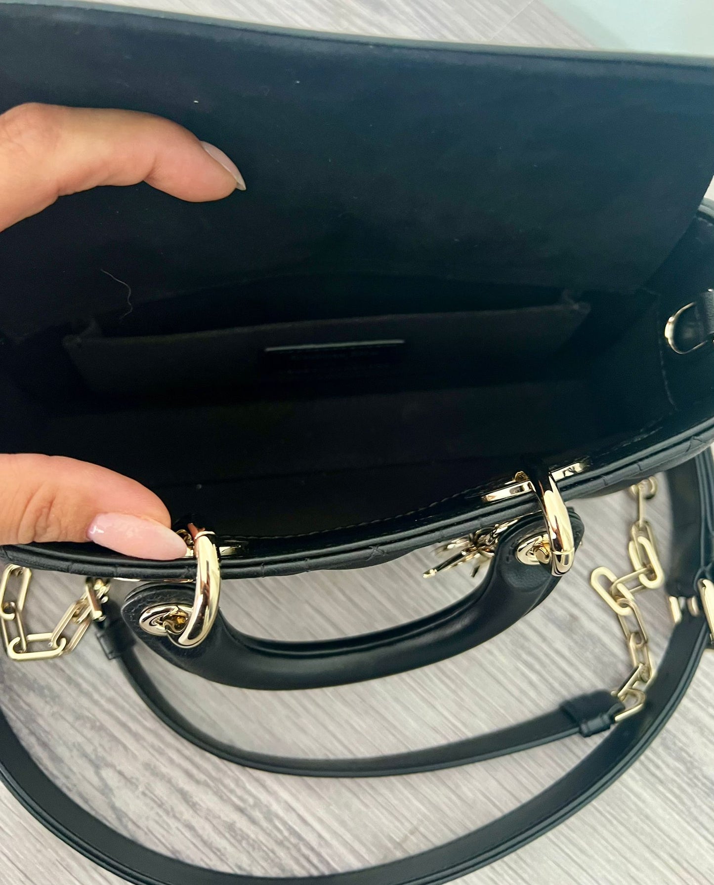 Dior Lady D-Joy in Black Cannage Lambskin