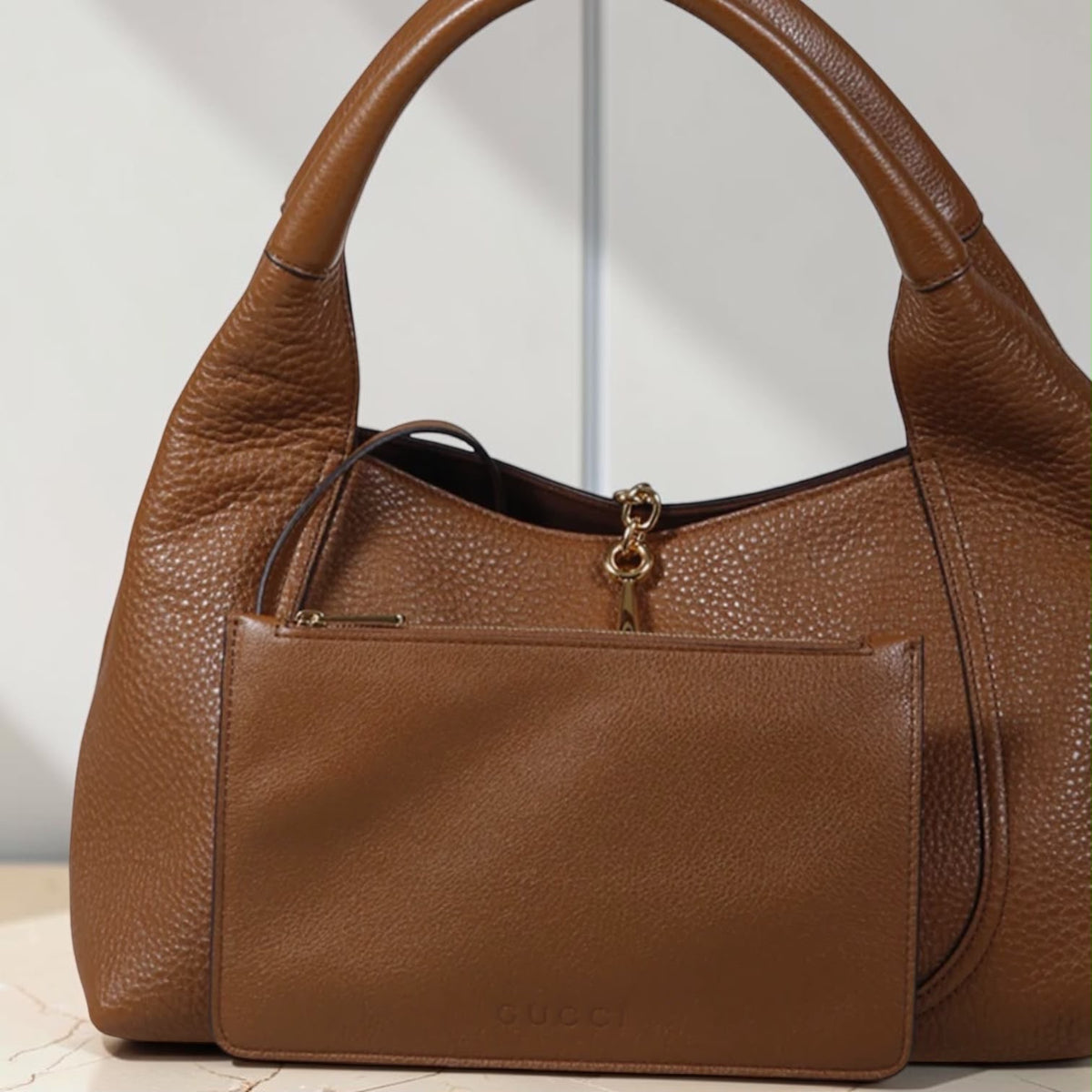 Gucci Softbit in pelle martellata