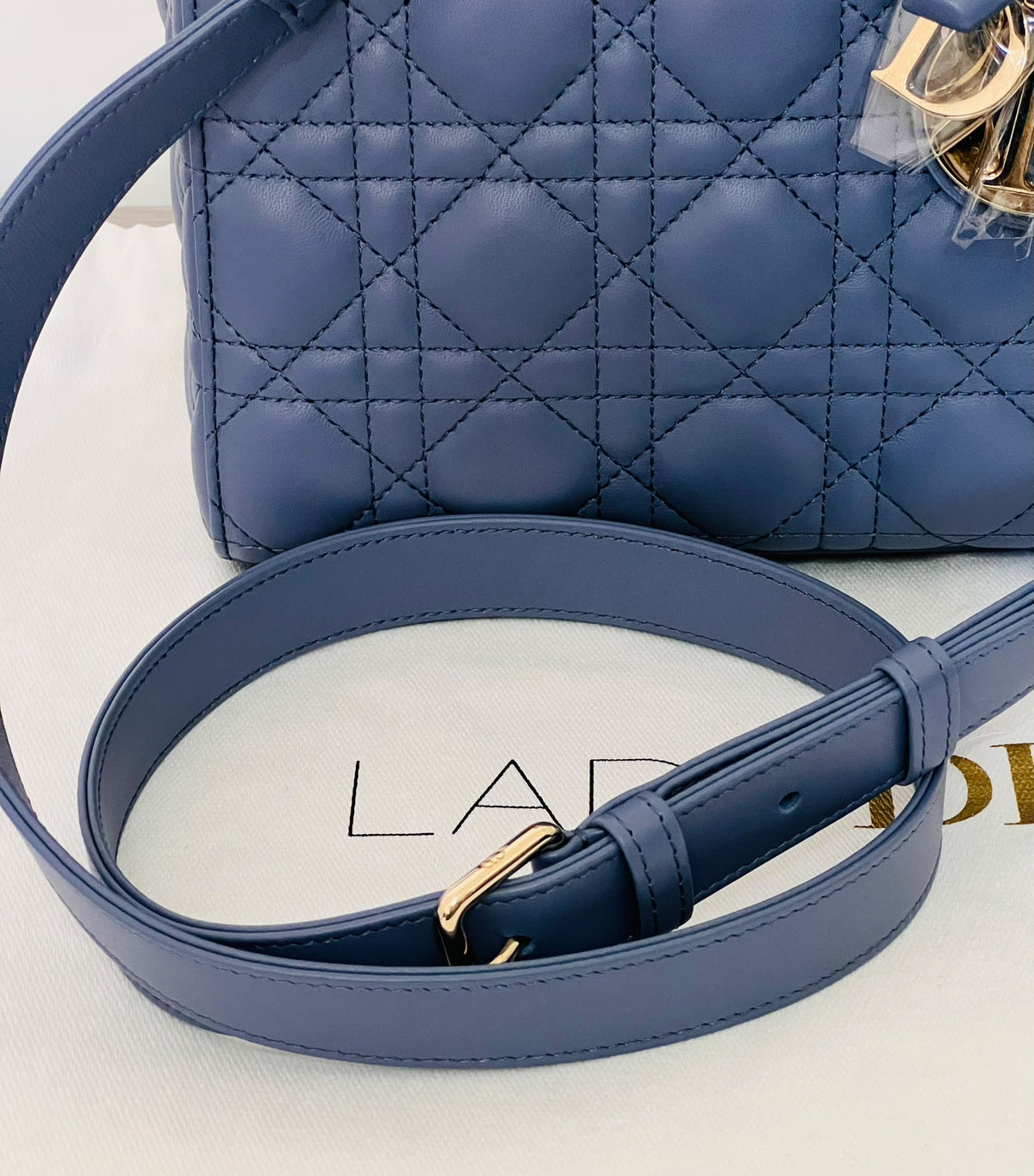 Dior Lady Dior Small Blue