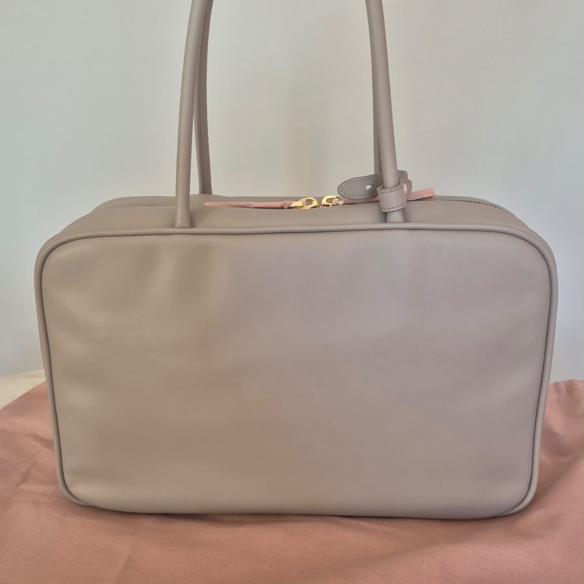 Miu Miu Beau in pelle - Tortora