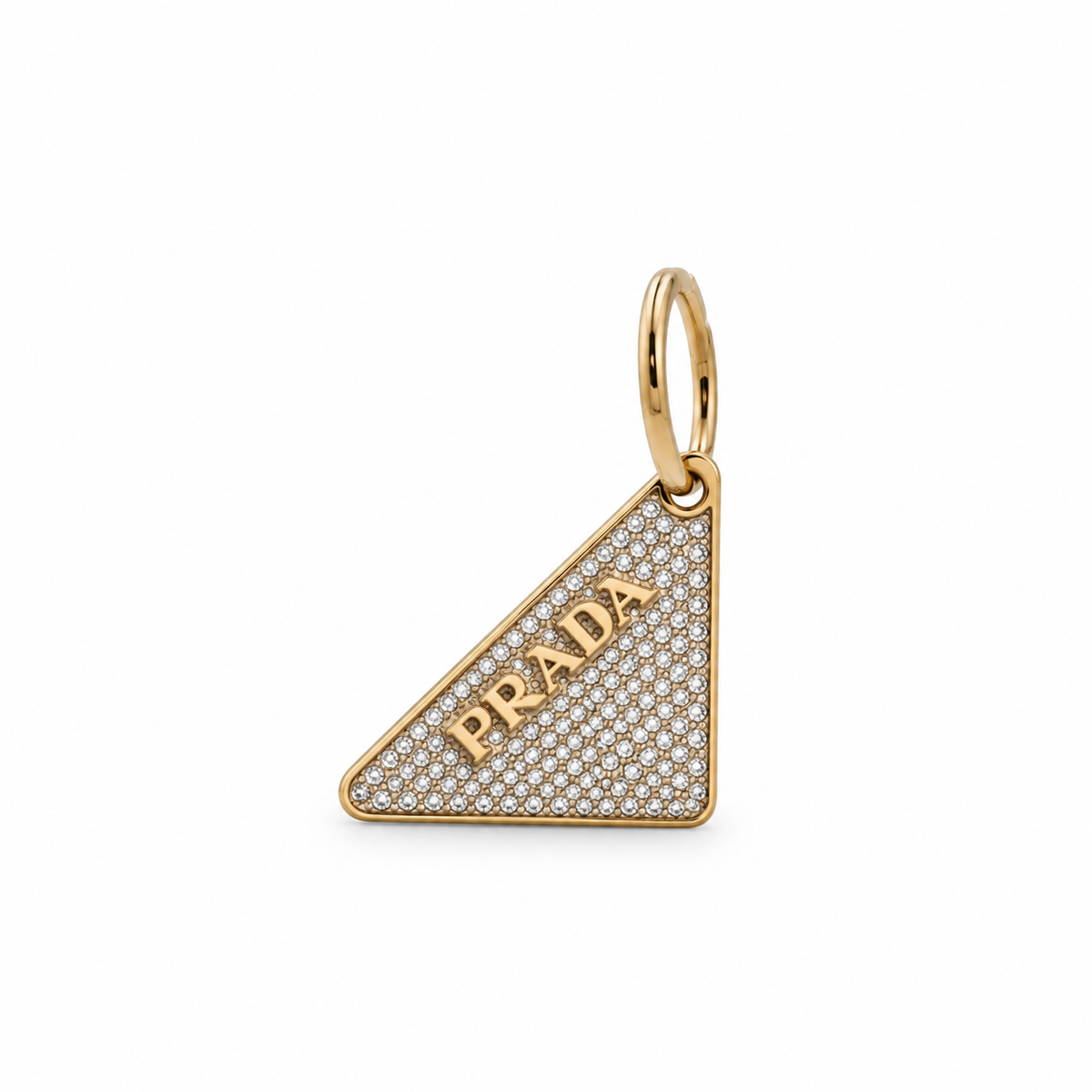 Prada orecchino oro e cristalli